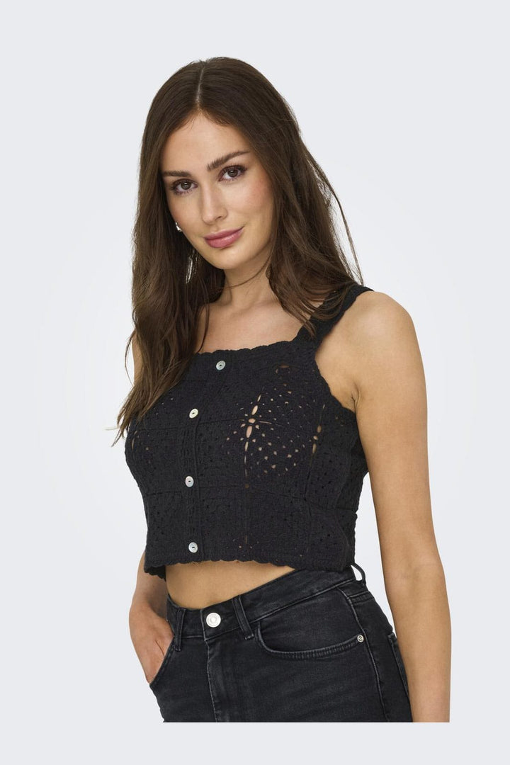 Only - Onlamari S/L Top - 4793884 Black