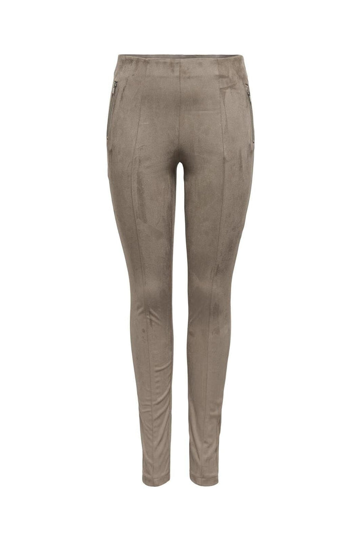 Only - Onlangali Life Zip Faux S Legging Cc - 4786368 Walnut