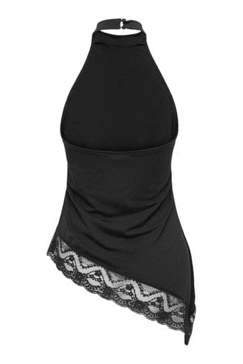 Only - Onlaria S/L Halterneck Lace Top - 5128378 Black Toppe 