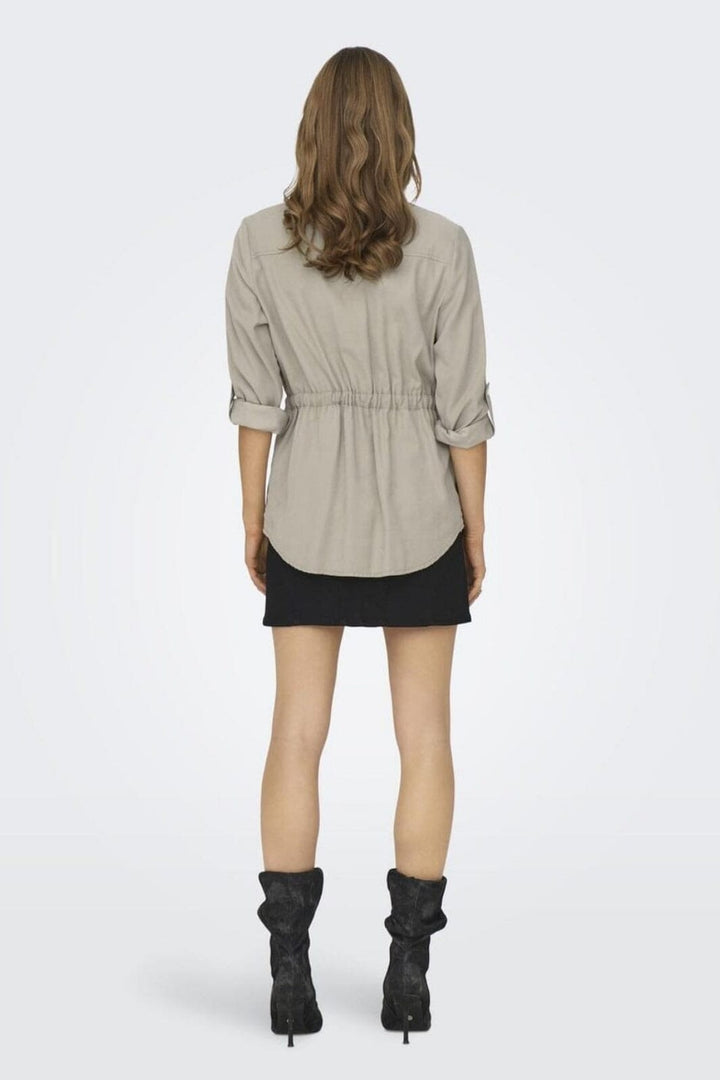 Only - Onlaris Life 4/5 Fem Cargo Jacket Cc - 4383044 Pure Cashmere