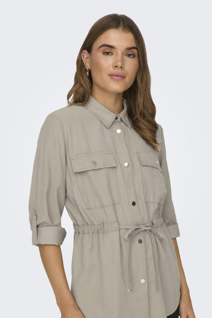 Only - Onlaris Life 4/5 Fem Cargo Jacket Cc - 4383044 Pure Cashmere