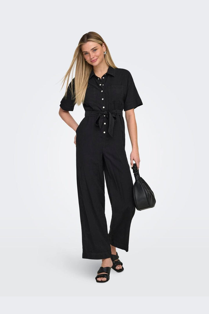 Only - Onlaris Life Ss Jumpsuit Cc - 4911042 Black