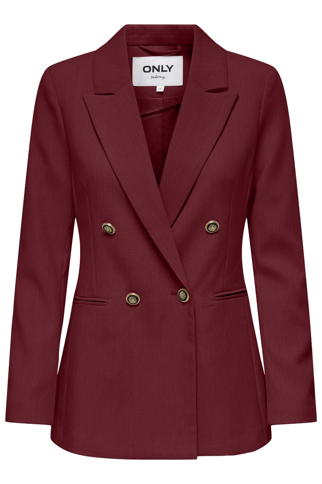 Only - Onlastrid Life L/S Fit Blazer Tlr - 4854187 Cabernet