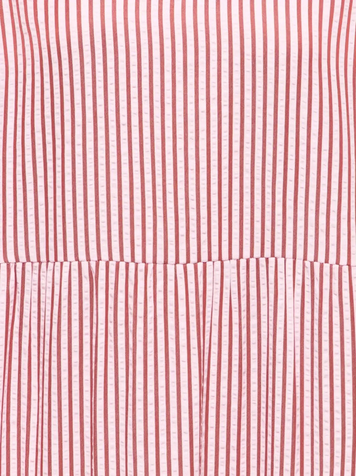 Only - Onlbari Sl Fril Vneck Midi Dress - 5029953 Romance Rose W. Spice Apple Kjoler 