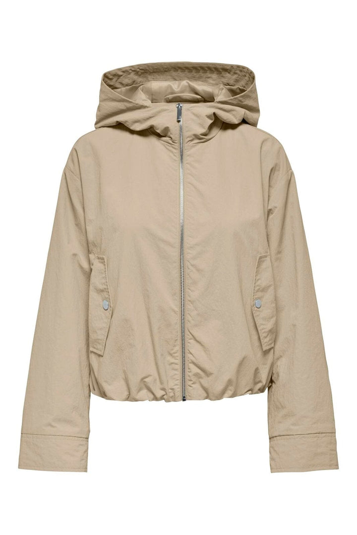 Only - Onlbealo Hood Jacket - 4705506 Humus Silver Trim