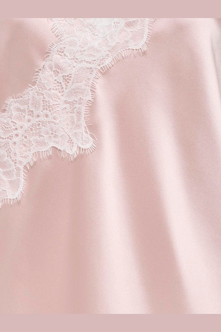 Only - Onlbella Slanted Satin Lace Dress - 5121484 Lotus White Lace