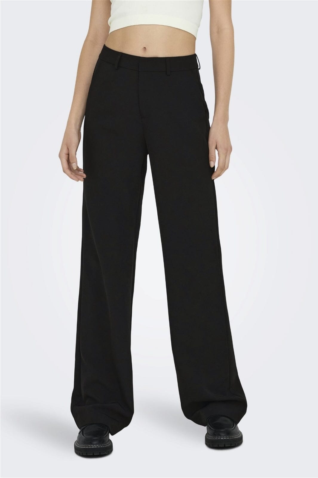 Only - Onlberry Life Wide Pant Tlr - 3889616 Black Bukser 