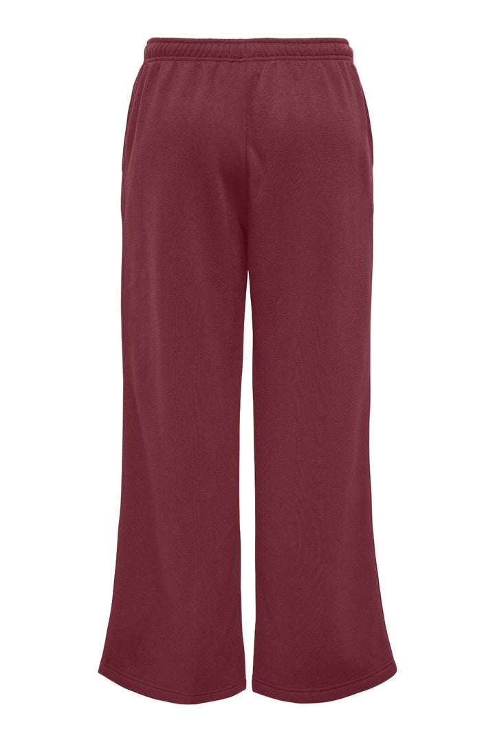 Only - Onlbest Wide Pant Swt - 4748484 Cabernet Sweatpants 