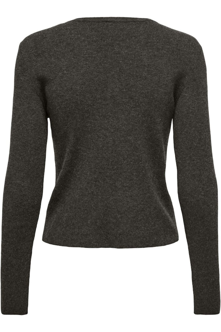 Only - Onlbillie Ls Fitted Cardigan Cc Knt - 4852649 Chocolate Torte Melange Cardigans 