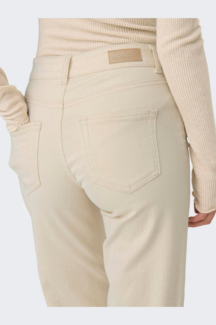 Only - Onlblush Mid Straight Dot - 4641414 Ecru