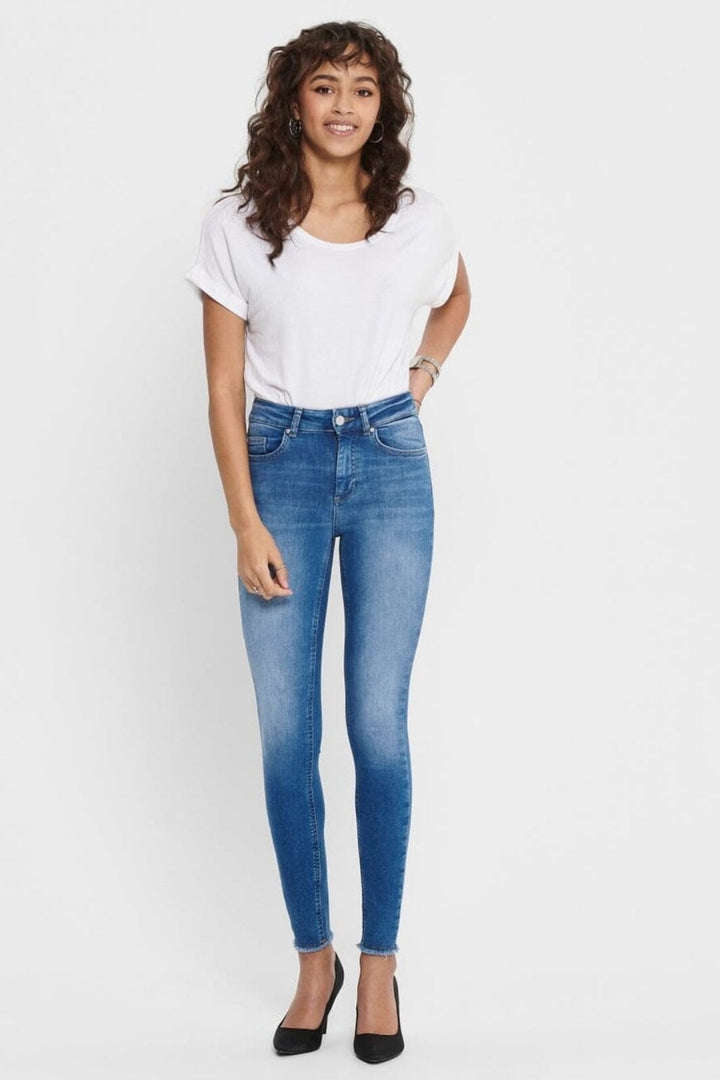 Only - Onlblush Midsk Rw Rea12187 - 3267847 Medium Blue Denim