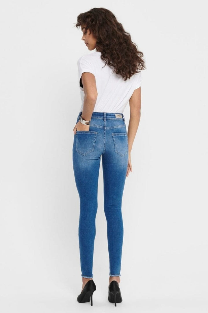 Only - Onlblush Midsk Rw Rea12187 - 3267847 Medium Blue Denim