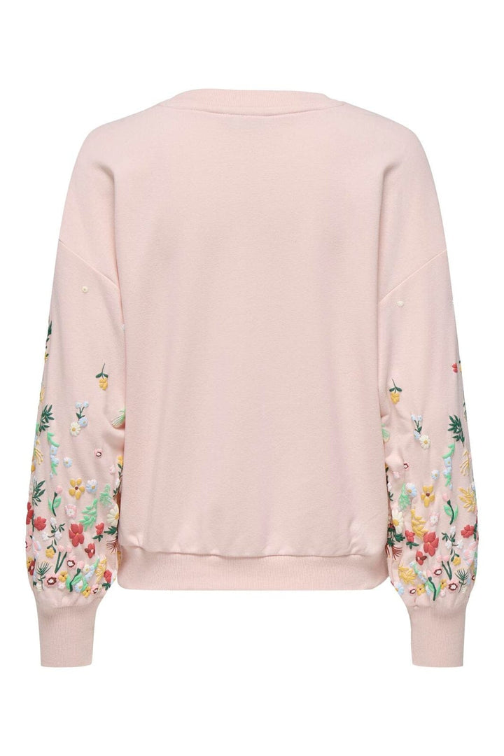 Only - Onlbrooke L/S O-Neck Flower Swt - 4691872 Potpourri Sleeve Flower