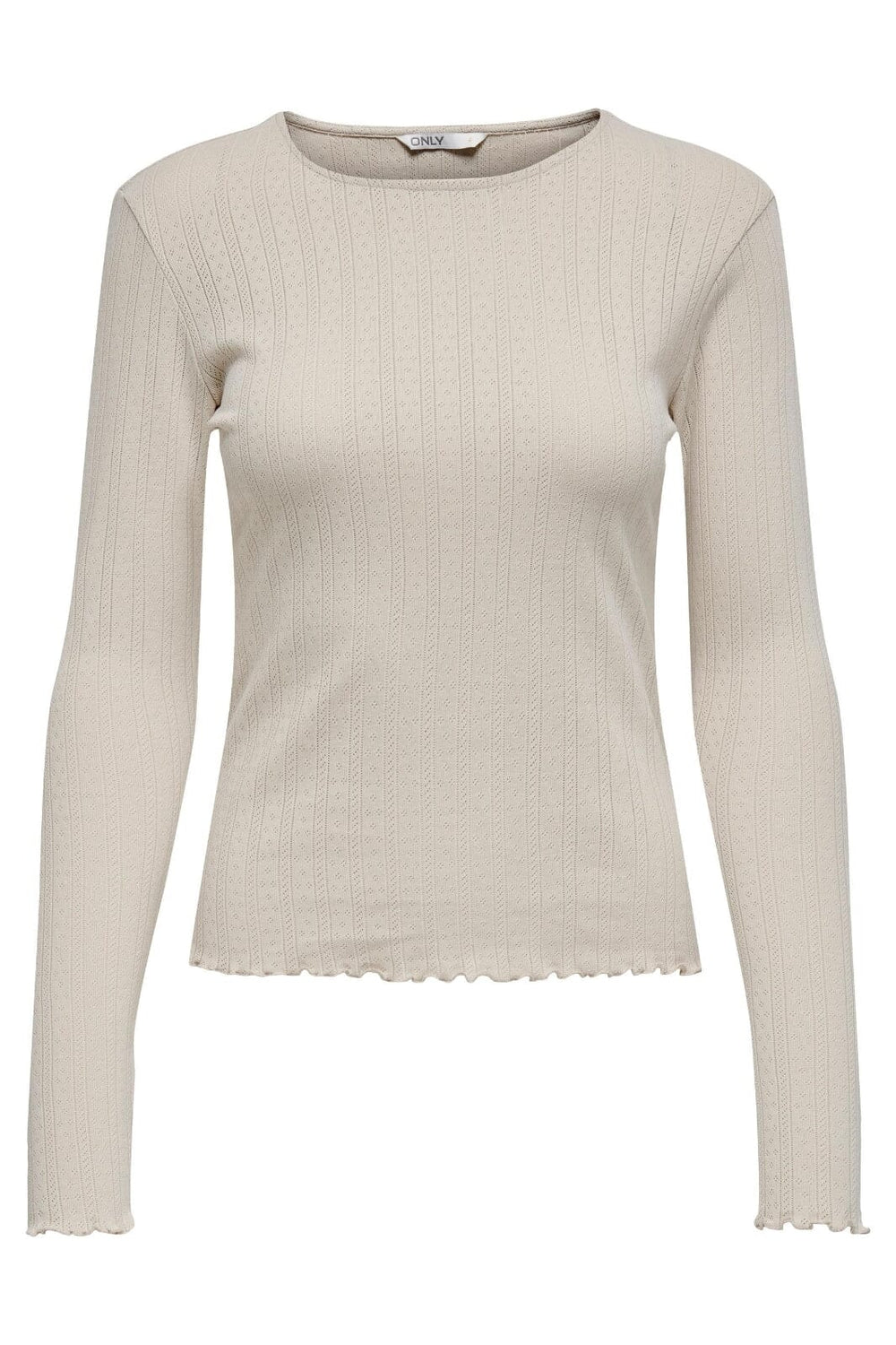 Only - Onlcarlotta L/S Top - 4238308 Pumice Stone Bluser 