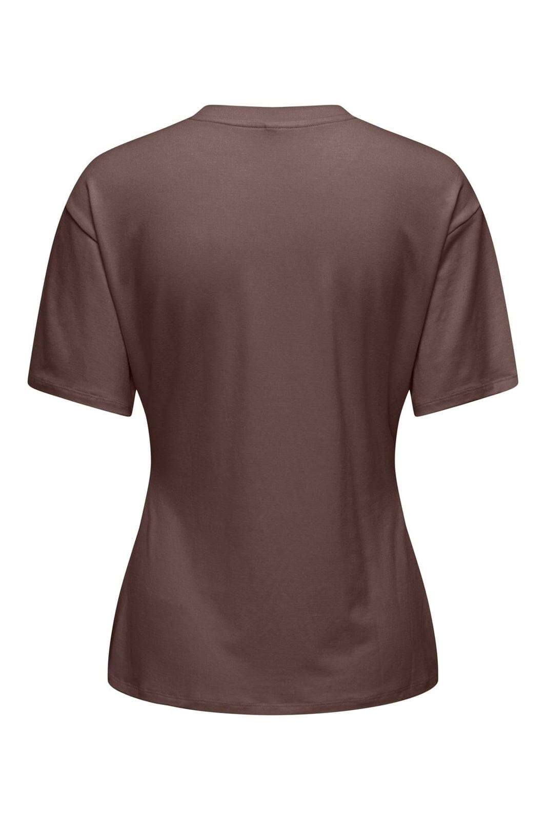 Only - Onlceline S/S Button Top Ff - 5081360 Chocolate Martini Light Gold Button