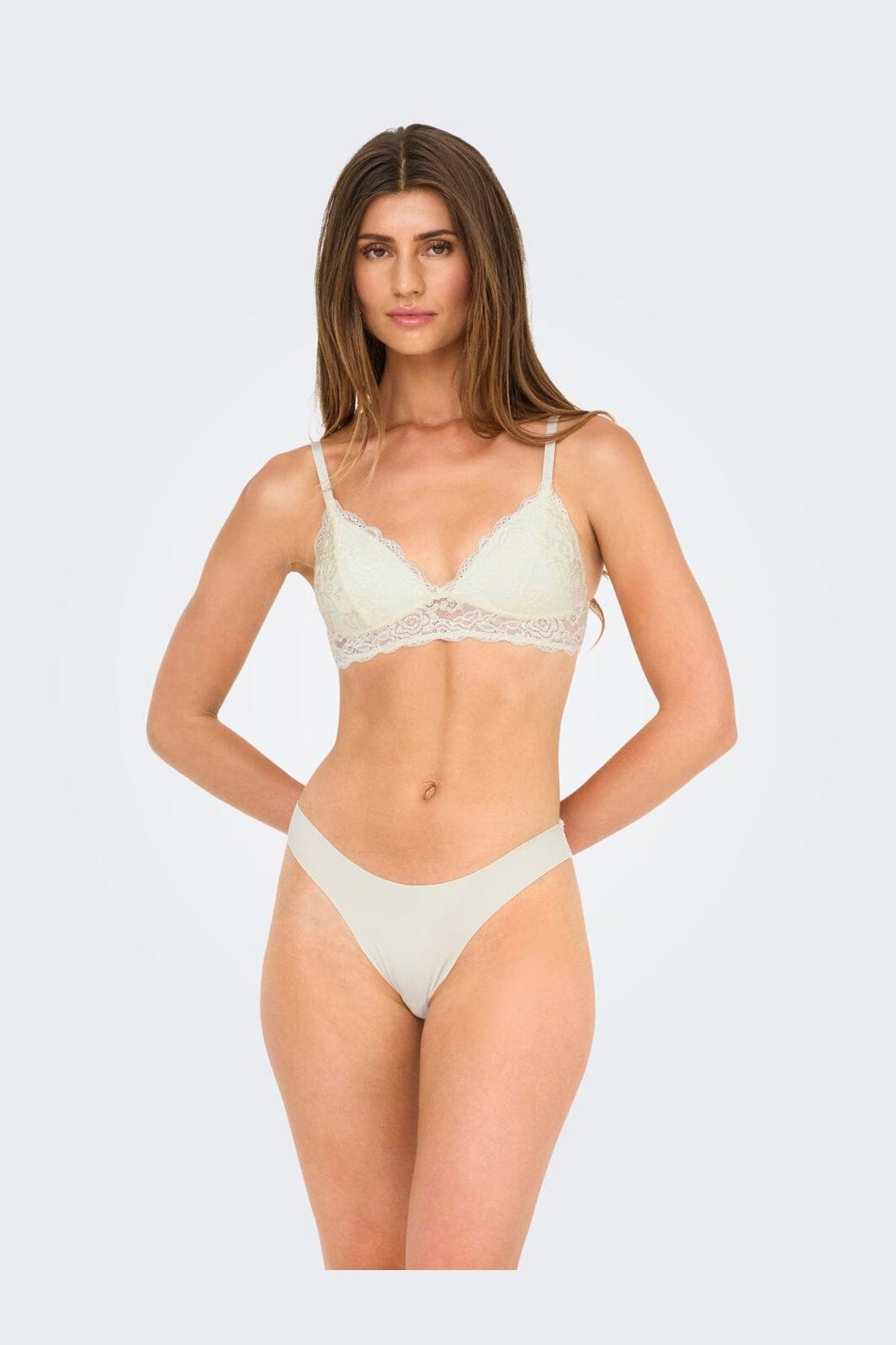 Only - Onlchloe Lace Padded Bralette Acc - 4816303 Cloud Dancer