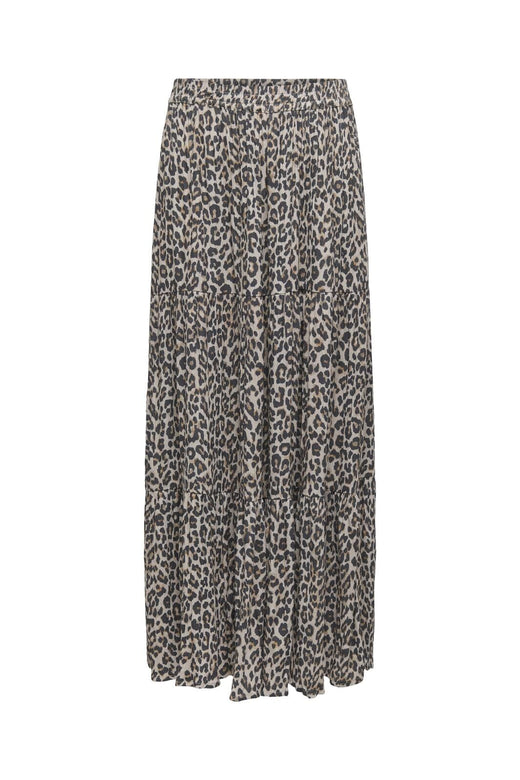 Only - Onlcikka Long Skirt - 4694862 Pumice Stone Wild Life Leo