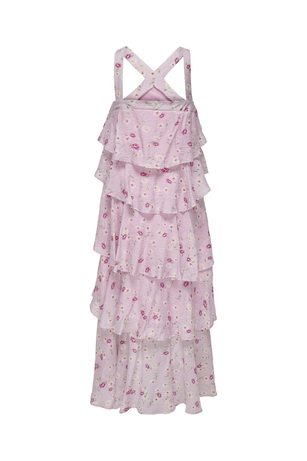 Only - Onlcinderella S/L Layered Dress - 4776579 Orchid Pink Wauw Flower