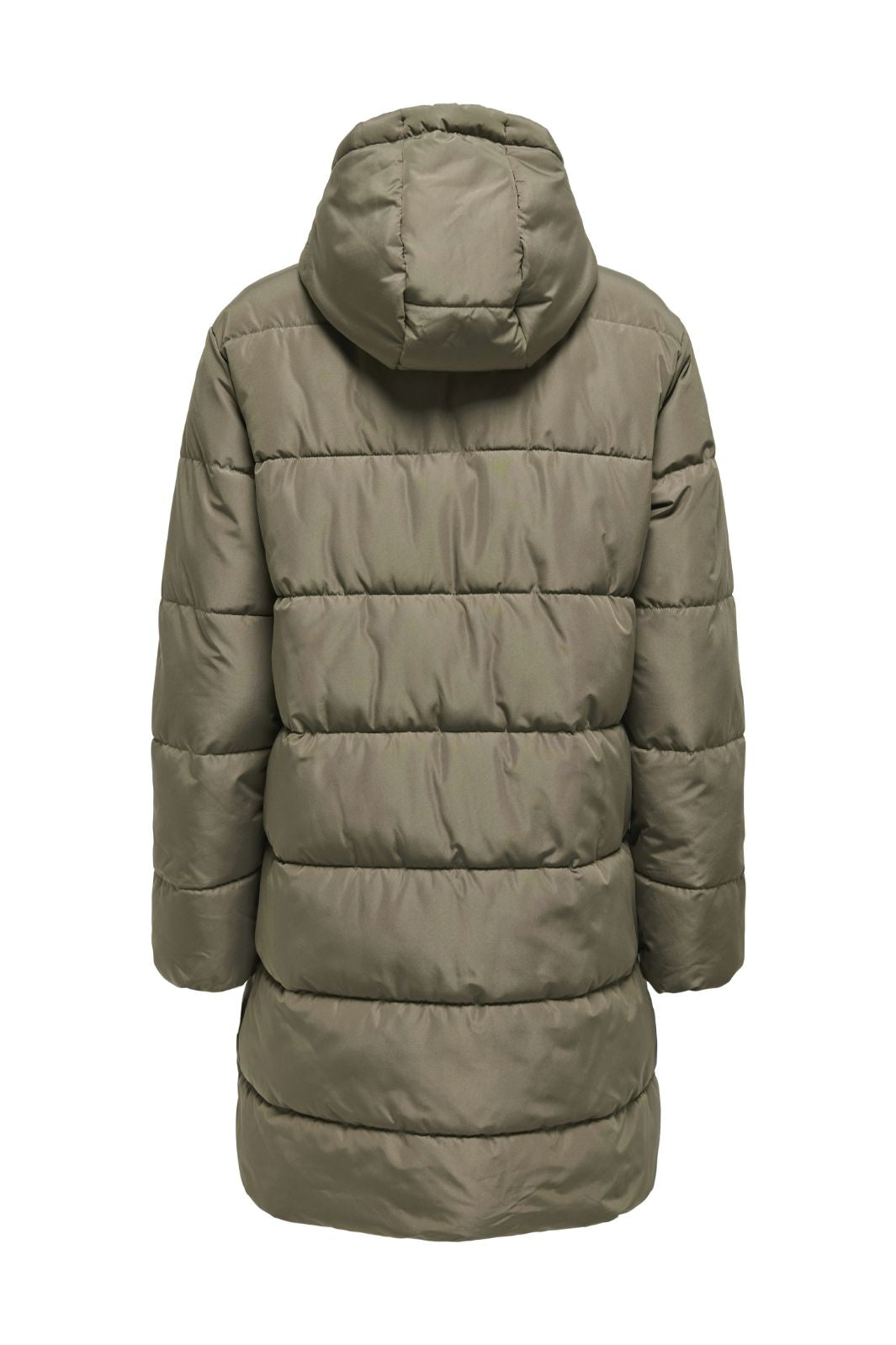 Only - Onlclair Puffer Hood Coat Cc - 4780666 Stone Gray Jakker 