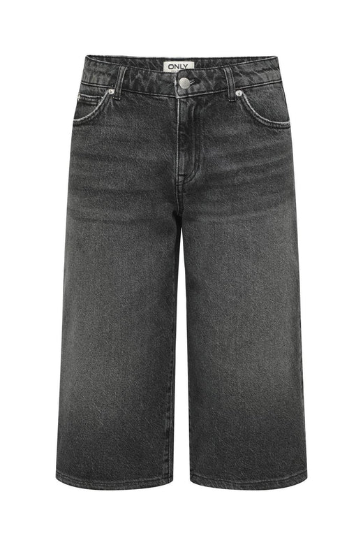 Only - Onlcobain Reg Wide Long B Shorts Dot 15344297 - 4720522 - Black Denim