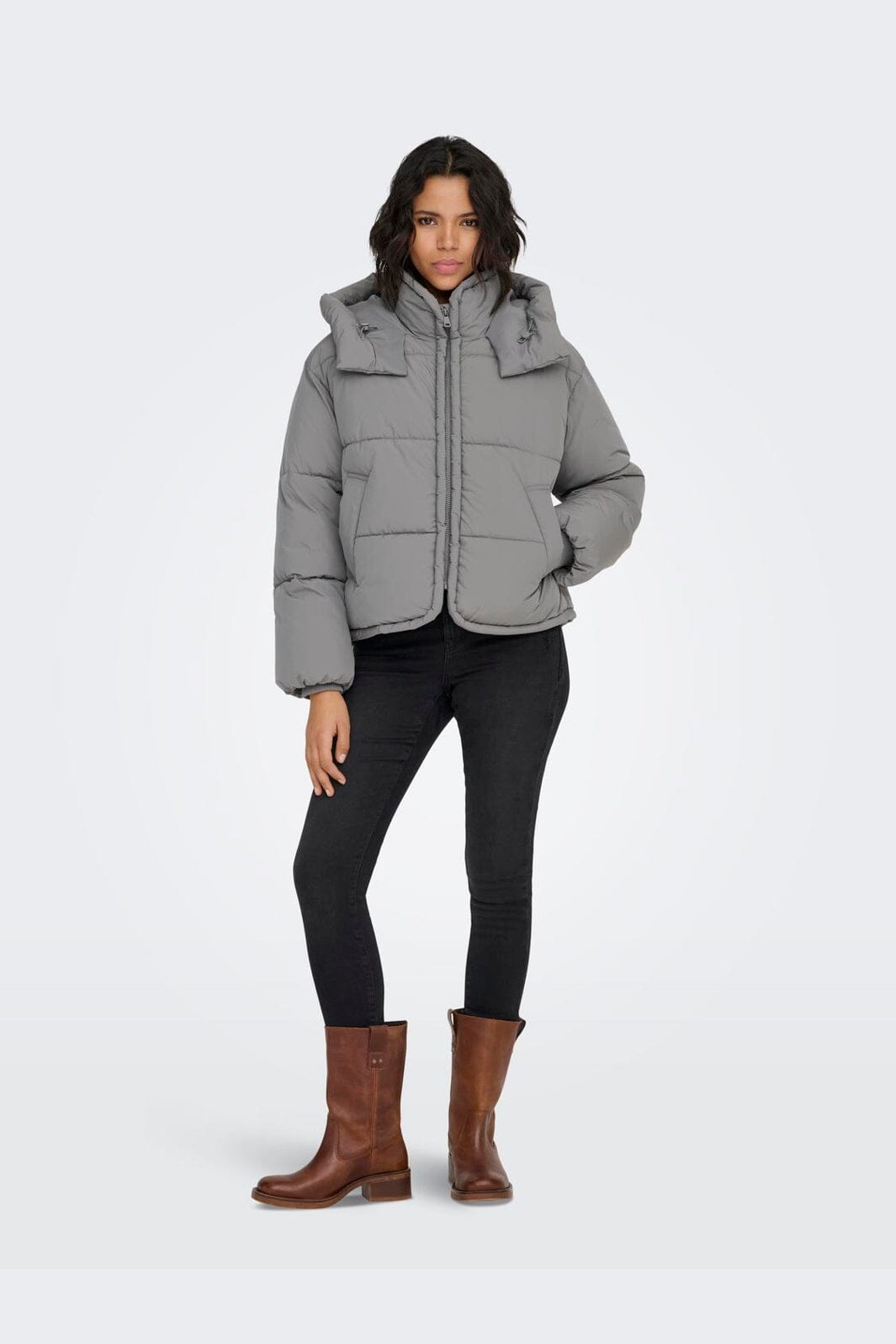 Only - Onlcornelia Puffer Jacket - 5088350 Pewter