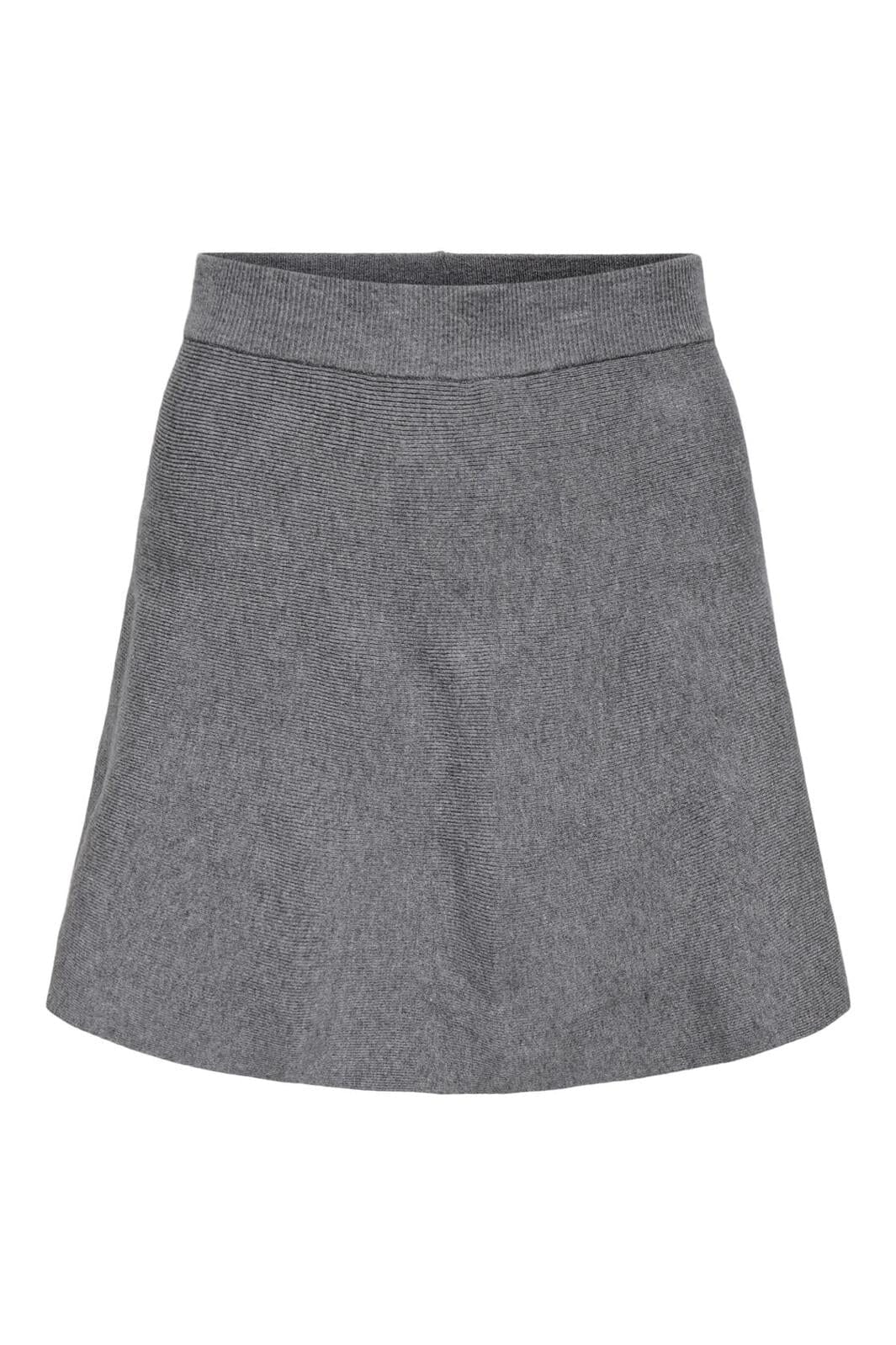 Only - Onlcosima Short Skater Skirt Knt 15358138 - 4861156 - Medium Grey Melange