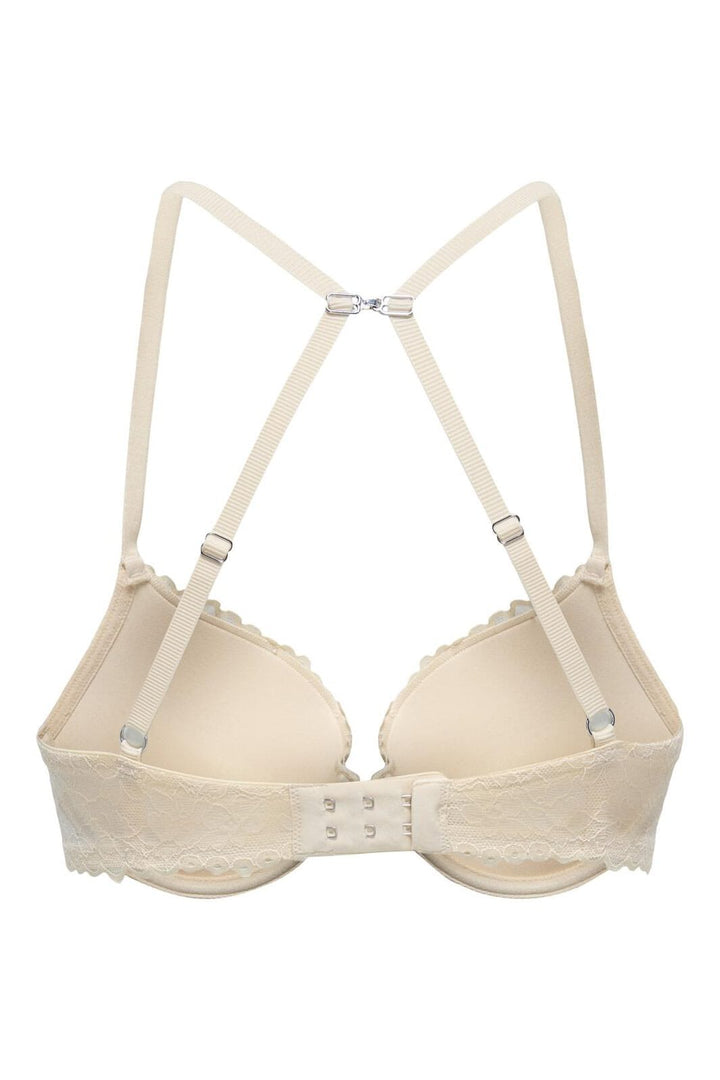 Only - Onldelicate Lace Push-Up Bra Acc - 4822267 Peach Taffy