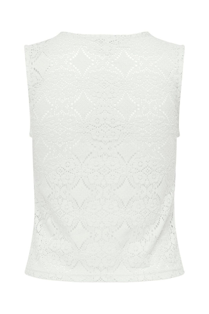 Only - Onldestiny S/L O-Neck Top - 5045016 Cloud Dancer