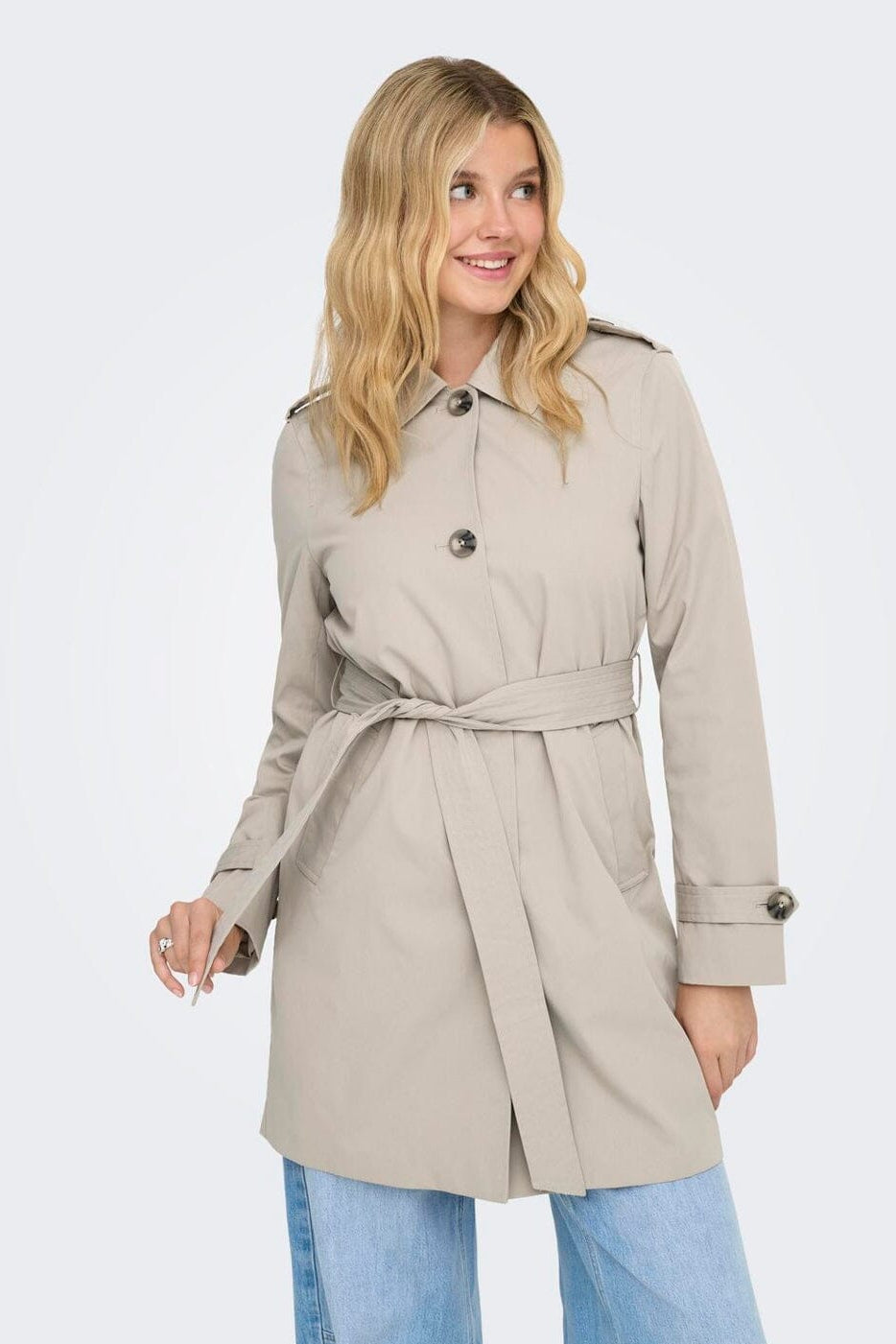 Only - Onldisa Life Sb Trenchcoat Cc - 4960264 Island Fossil
