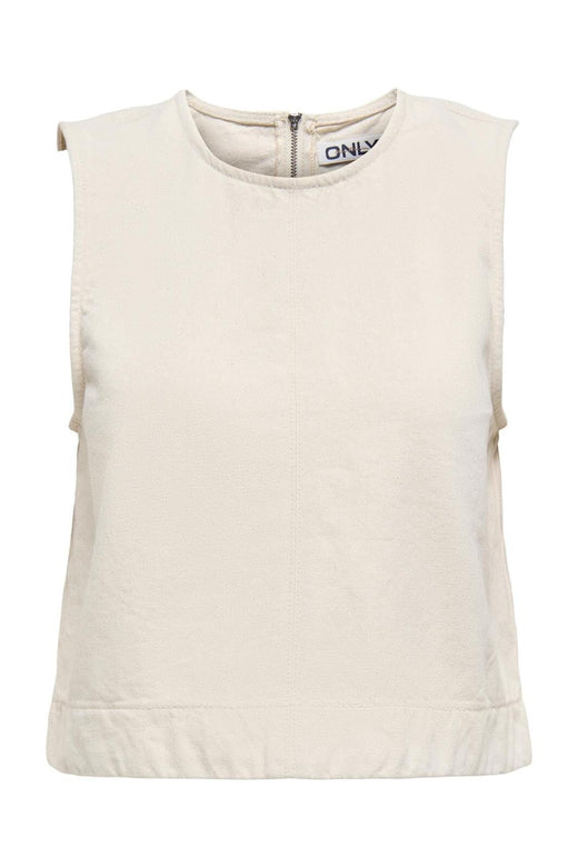 Only - Onldorsi S/L Top Sik - 4743049 Ecru