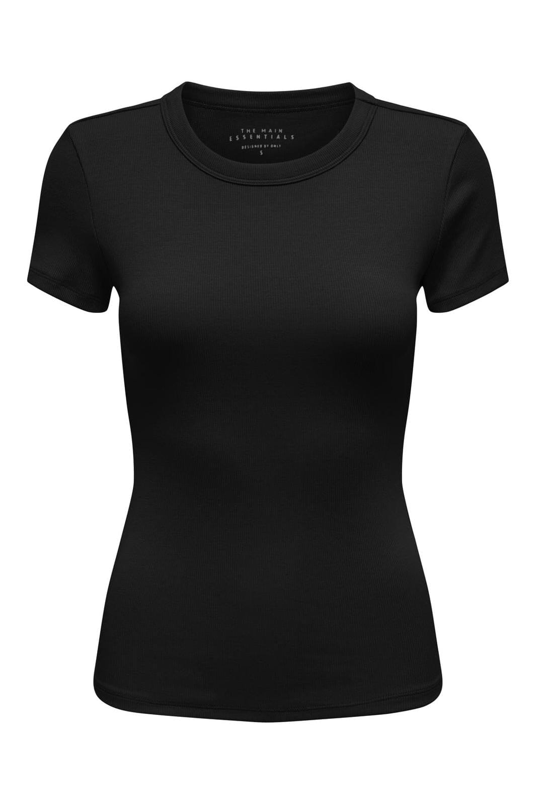 Only - Onleasy S/S O-Neck Top Box - 4629995 Black