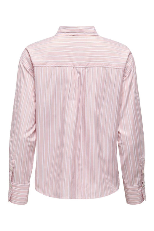 Only - Onlelara L/S Emb Shirt - 4976625 Crystal Rose Cloud Dancer