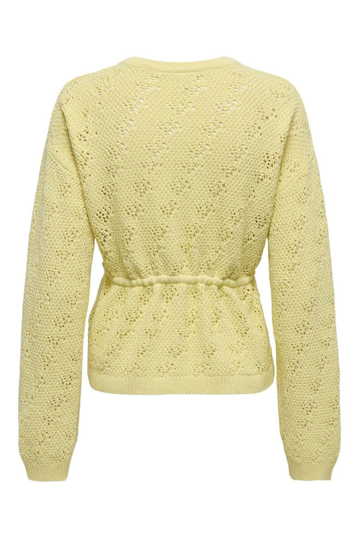 Only - Onlelke Life Ls Cardigan Cc Knt - 4976276 Sunlight Silver Heart Button