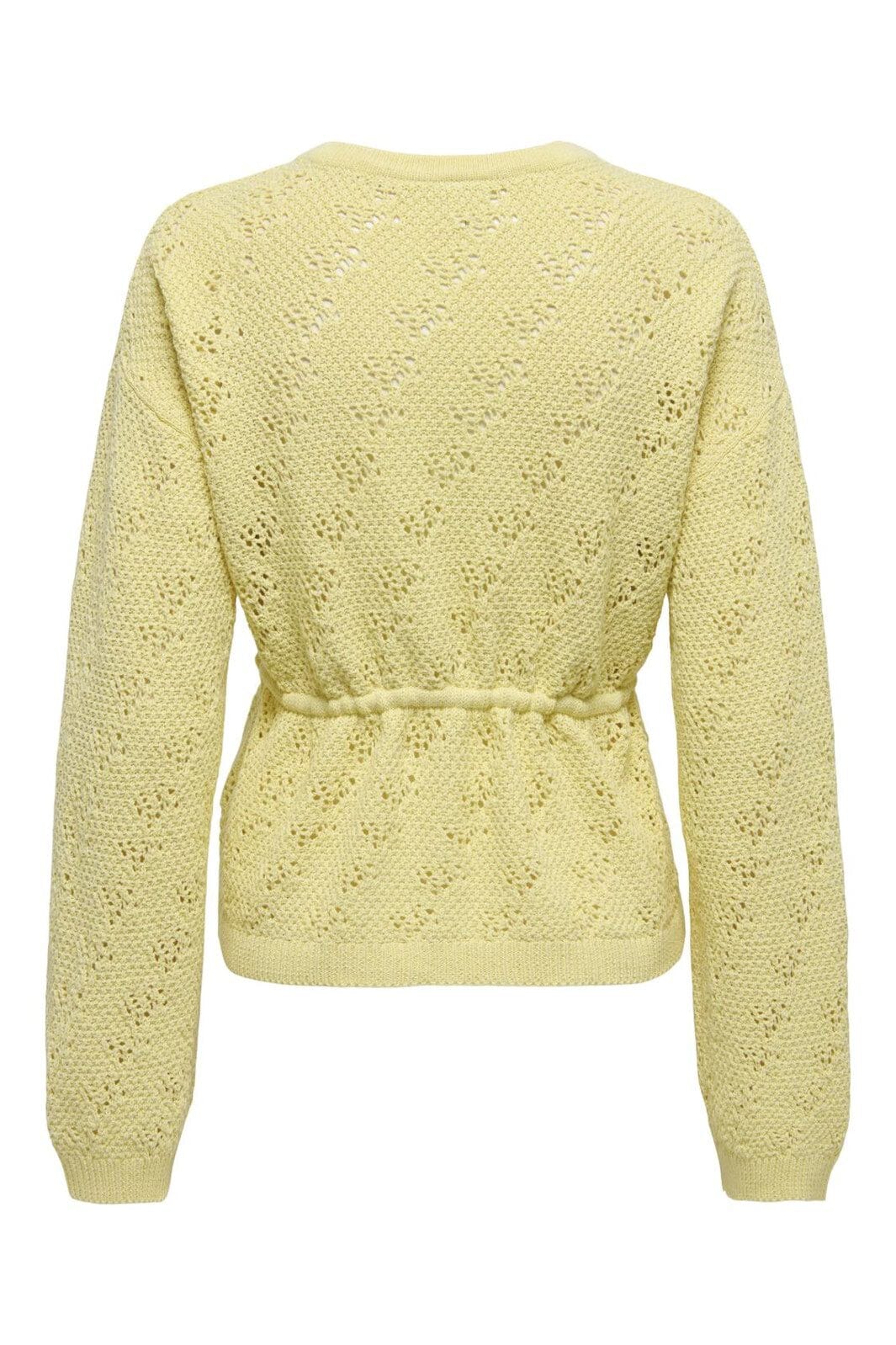 Only - Onlelke Life Ls Cardigan Cc Knt - 4976276 Sunlight Silver Heart Button