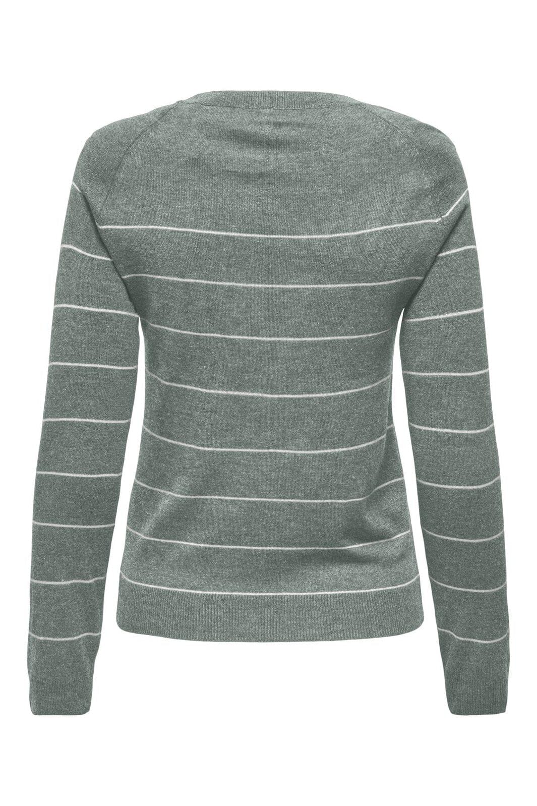 Only - Onlemmi Ls Raglan O-Neck Cc Knt - 4981390 Jadeite Mel/Cloud Dancer/Wide