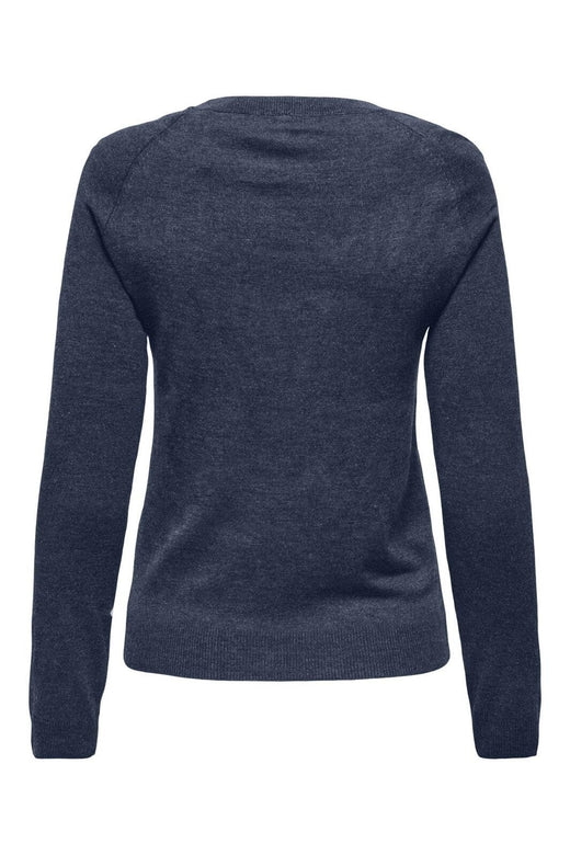 Only - Onlemmi Ls Raglan O-Neck Cc Knt - 4981398 Navy Blazer Melange