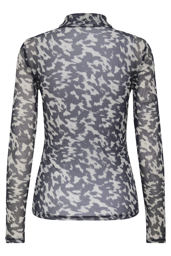 Only - Onlerica Life Mesh L/S Top - 4835464 Blue Graphite Rodeo Pumice