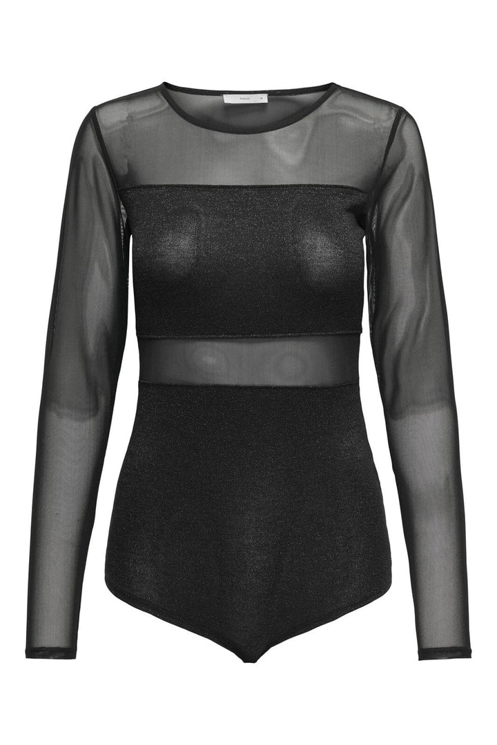Only - Onlesther Glitter L/S Body - 4714567 Black