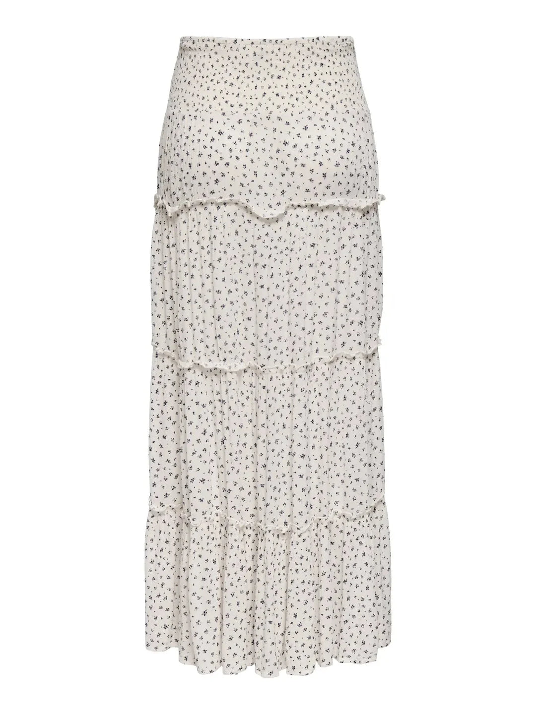 Only - Onlfernanda Life Layred Long Skirt - 5022848 Cloud Dancer Lukki Blue Ditsy Nederdele 