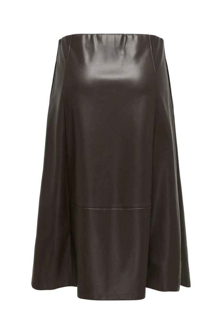 Only - Onlfiby Faux Leather Long Skirt - 5150258 Chocolate Torte