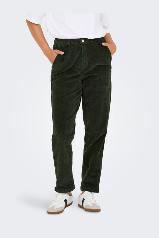 Only - Onlflora Ela Cord Carot Pant - 4411589 Rosin