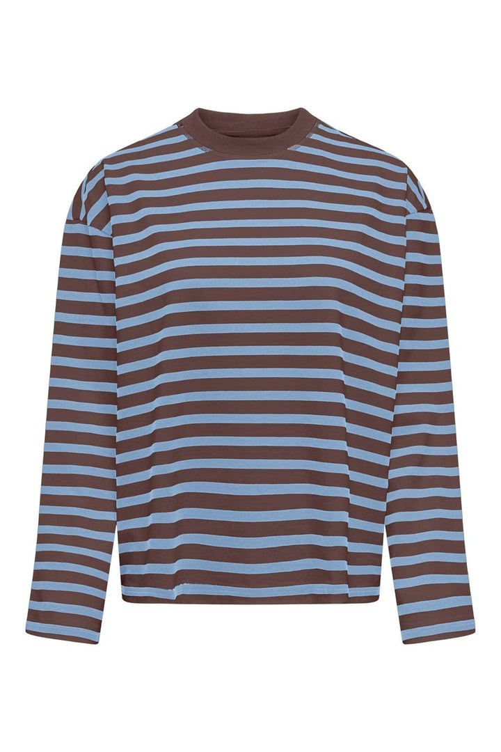 Only - Onlfreja L/S Stripe Top - 5100595 Shopping Bag Chambray Blue (Ida)