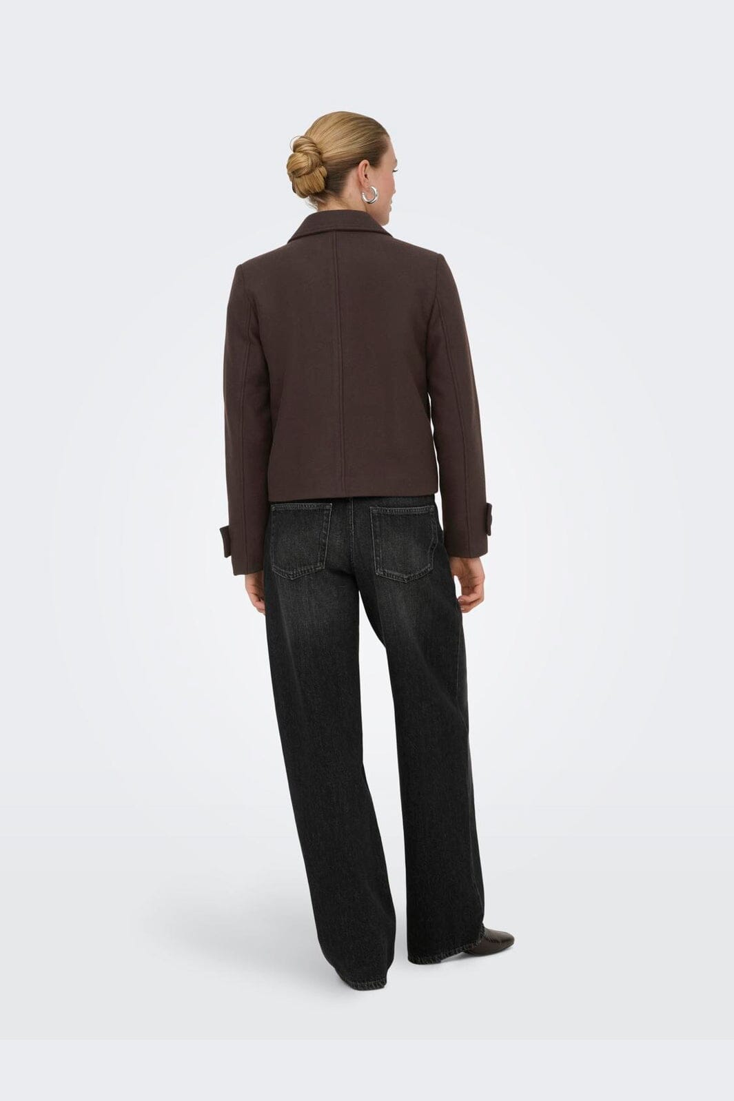 Only - Onlfreja Short Db Jacket - 4986881 Hot Fudge Melange