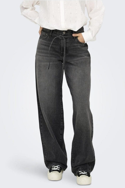 Only - Onlgianna Straight Dot980 - 4740253 Washed Black