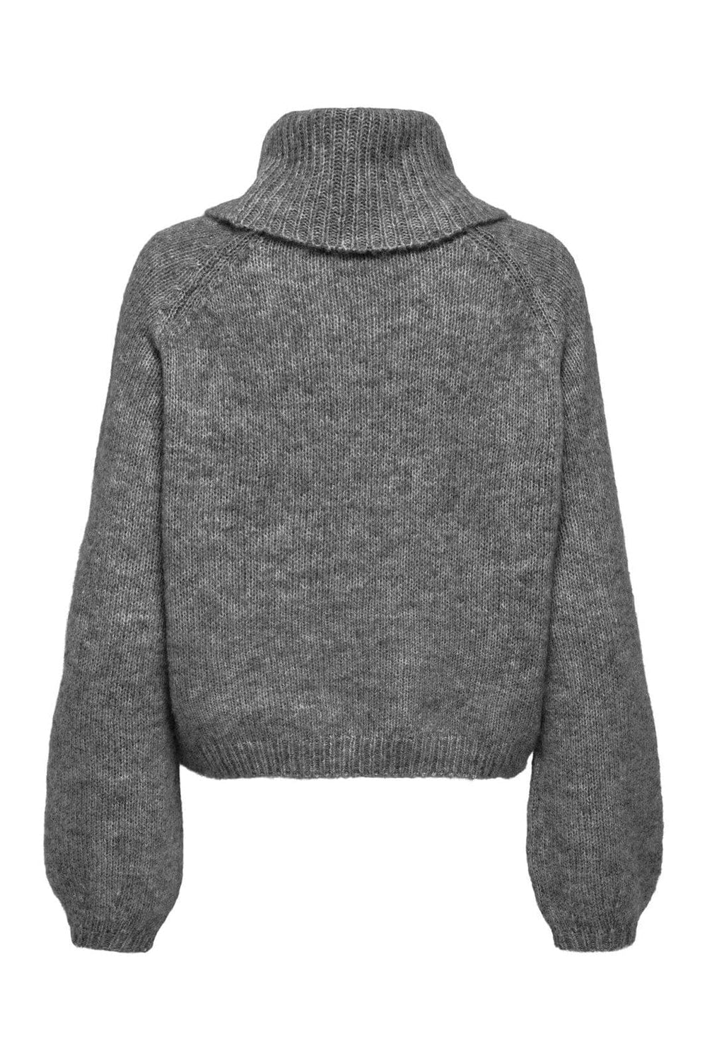 Only - Onlgila Life Ls Rollneck Bf Knt - 4932315 Medium Grey Melange