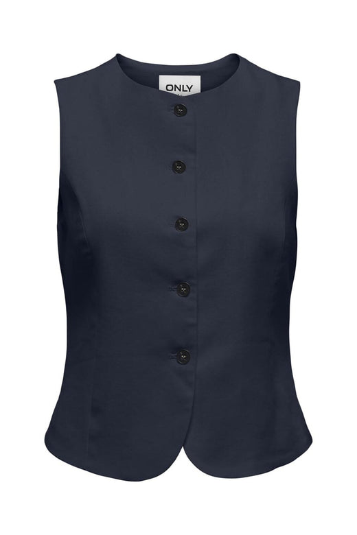Only - Onlgoa S/L Linen Bl Waistcoat Cc Tlr - 4942120 Navy Blazer