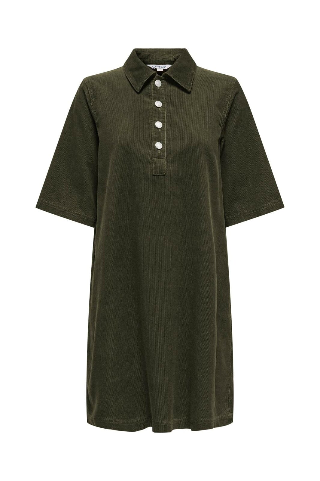 Only - Onlgry-Nessa S/S Cord Dress - 5124545 Forest Night
