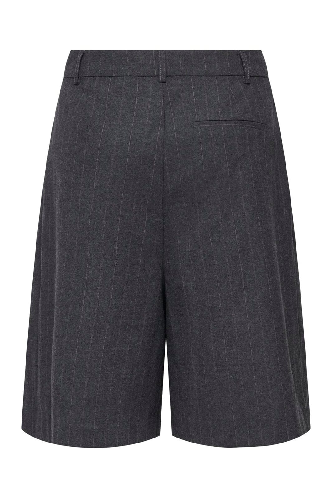 Only - Onlhady Bermuda Shorts Tlr - 5190149 Dark Grey Melange White Pinstripe