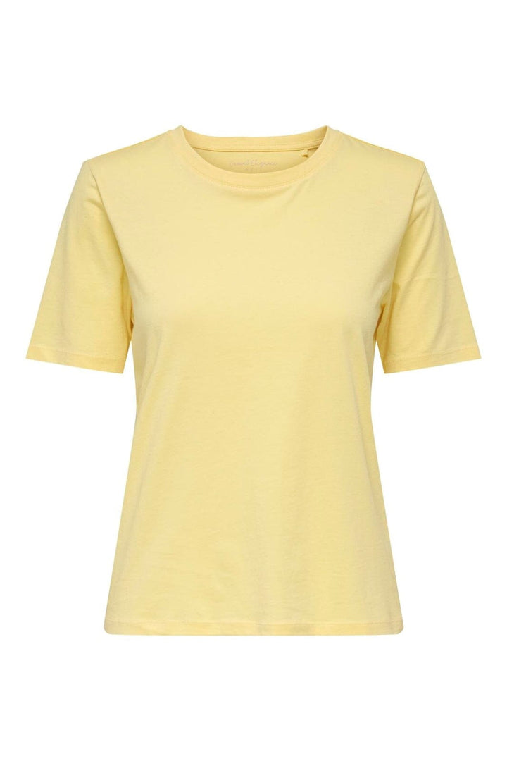 Only - Onlhappy S/S O-Neck Tee Pr - 5065225 Sunlight