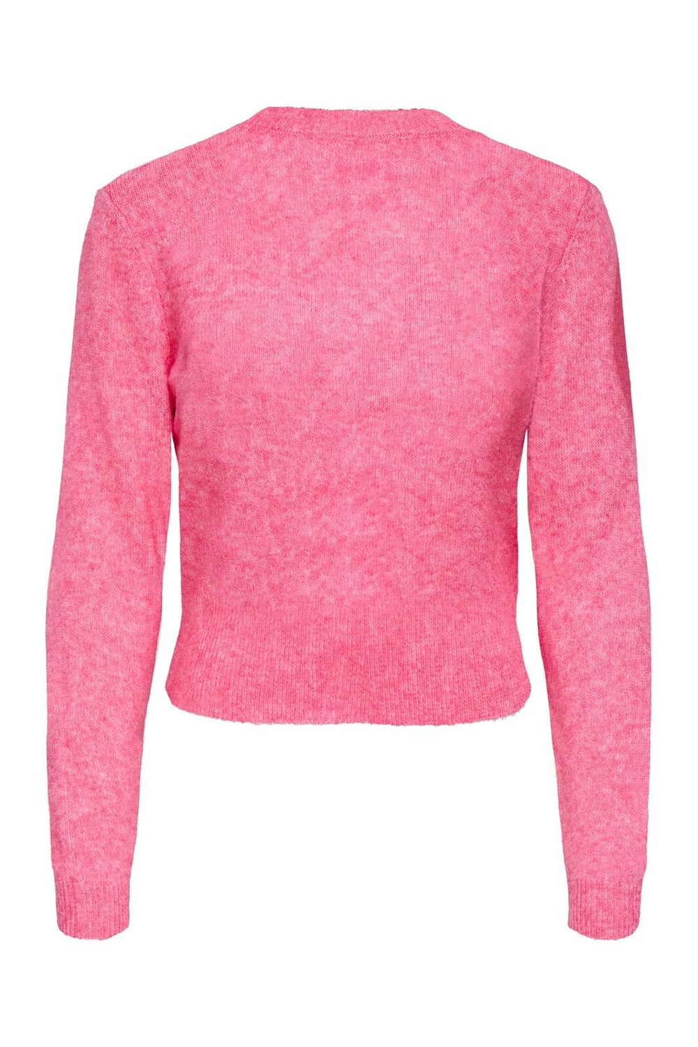 Only - Onlhavanna Ls Button Cardigan Knt - 4927894 Pink Lemonade Melange/Bling Button